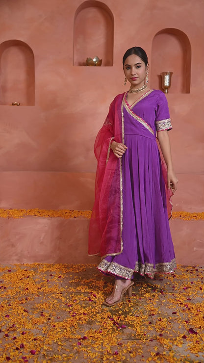 Dhriti chinon anarkali set