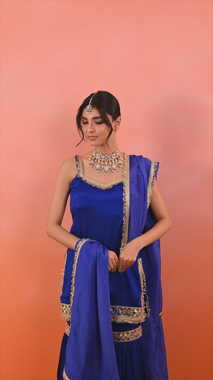 Eknoor Chinon Aaina Garara Set