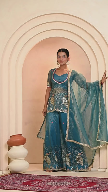 Gargi Embroidered Sharara Set