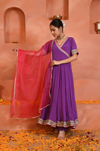 Dhriti chinon anarkali set