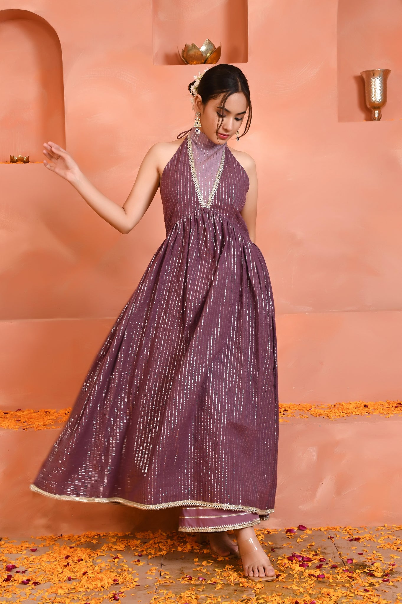 Inika halterneck kurta set