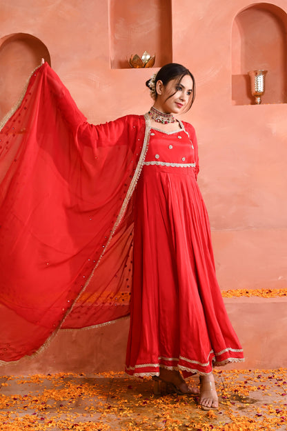 Aadhya chinon anarkali set