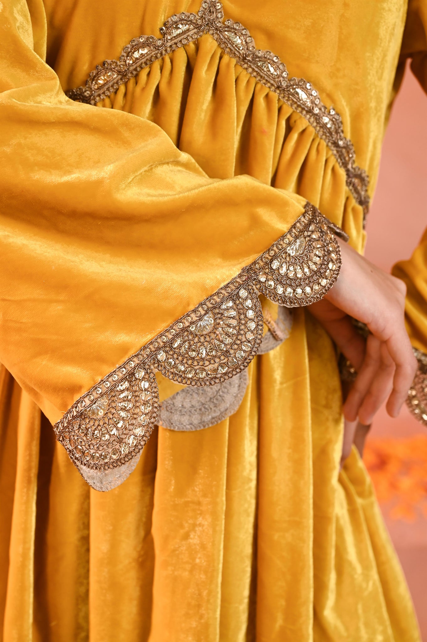 Daksha velvet kurta set