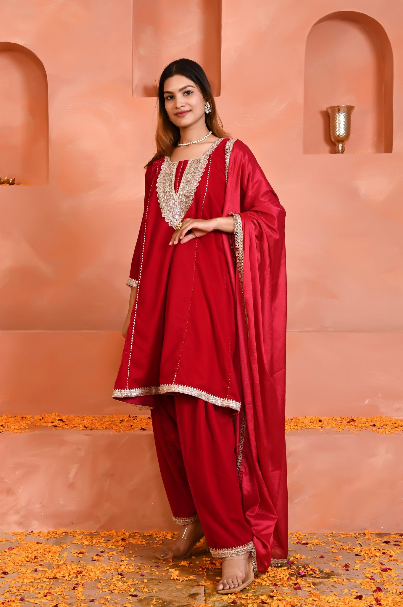 Fiza velvet kurta set