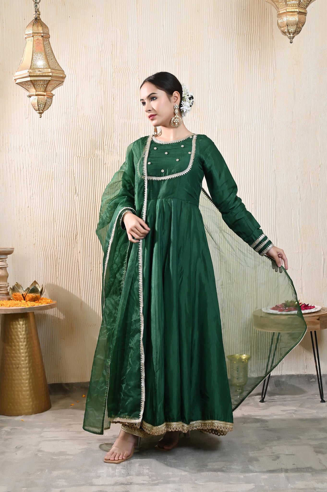 Anvika silk anarkali set