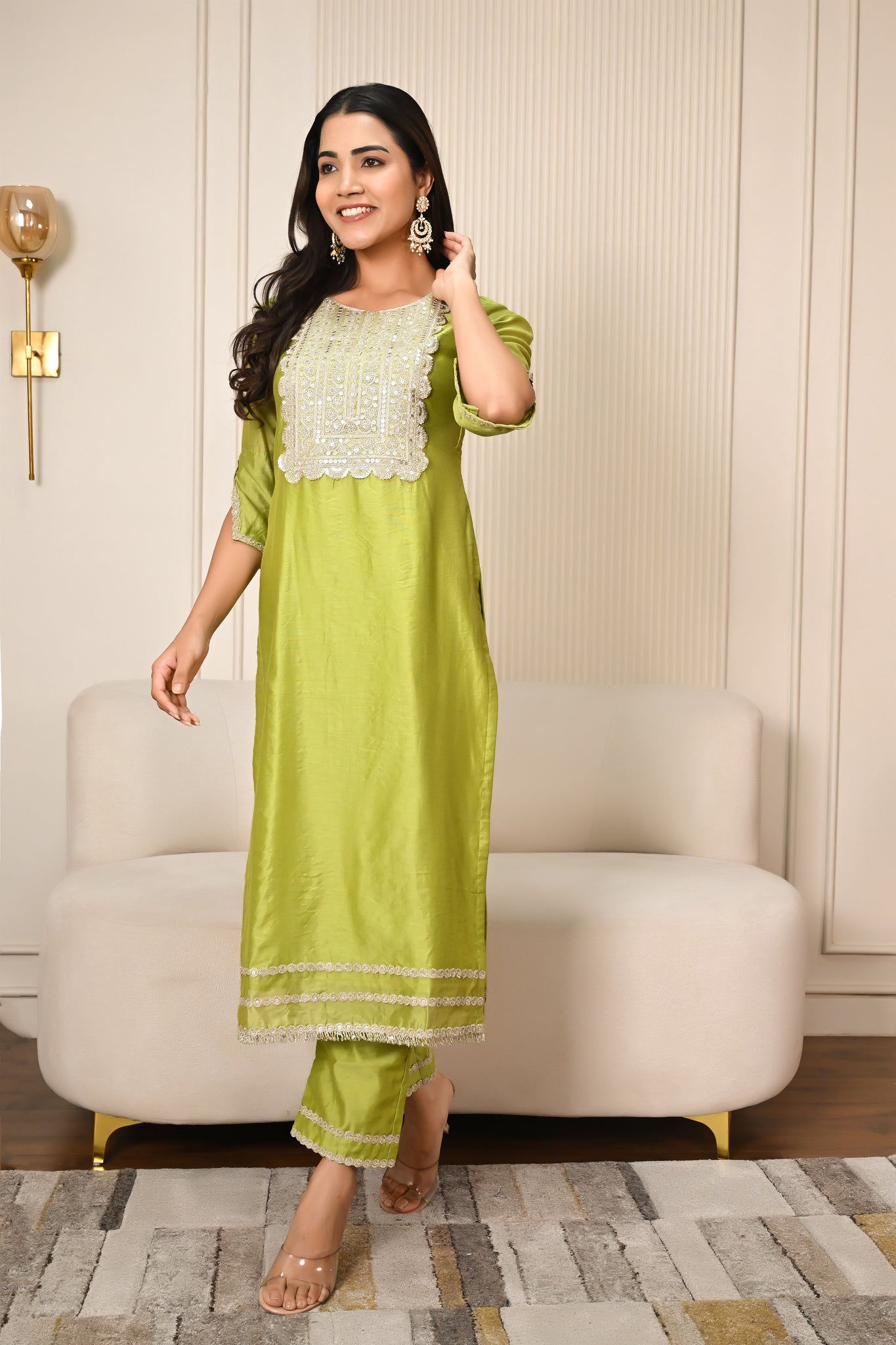 Marvika chanderi suit set