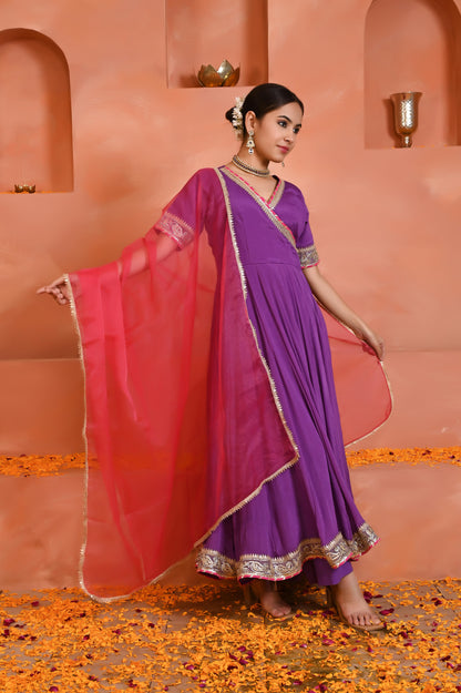 Dhriti chinon anarkali set