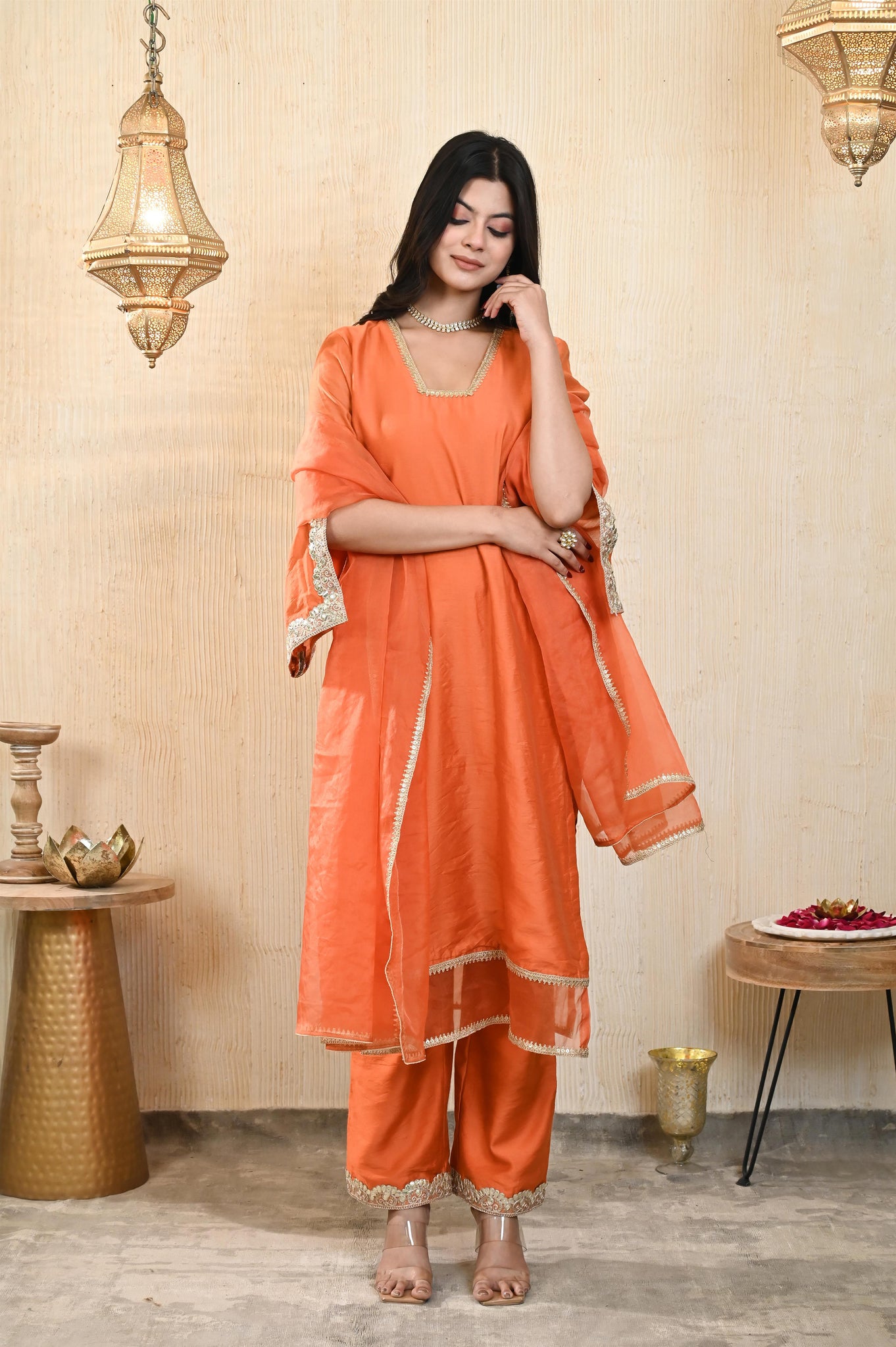 Uditi chanderi kurta set