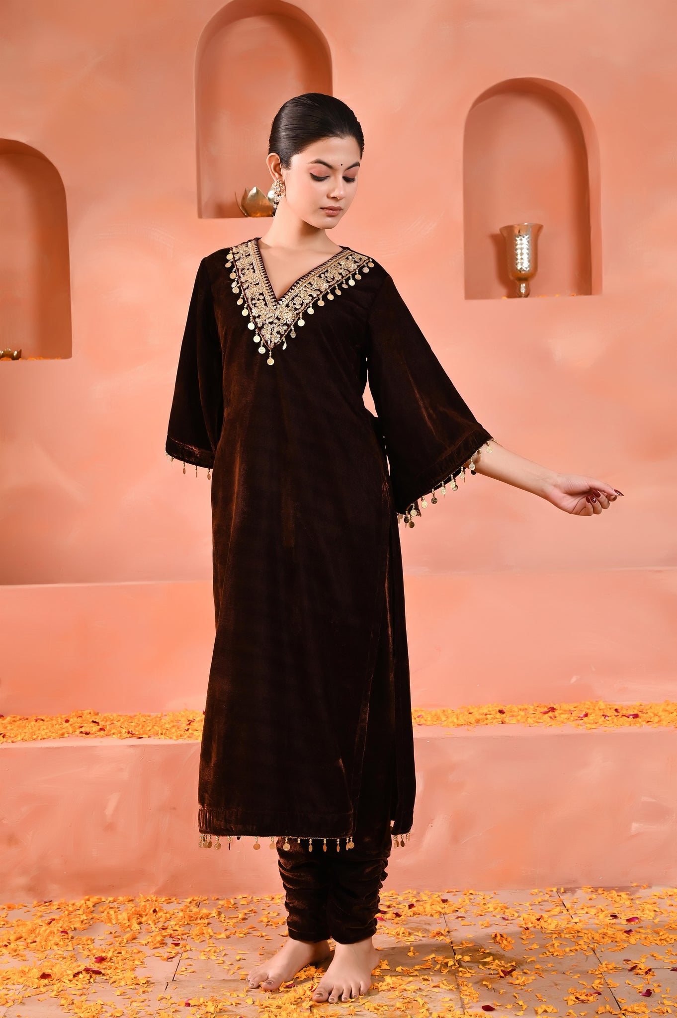 Eesha velvet kurta set