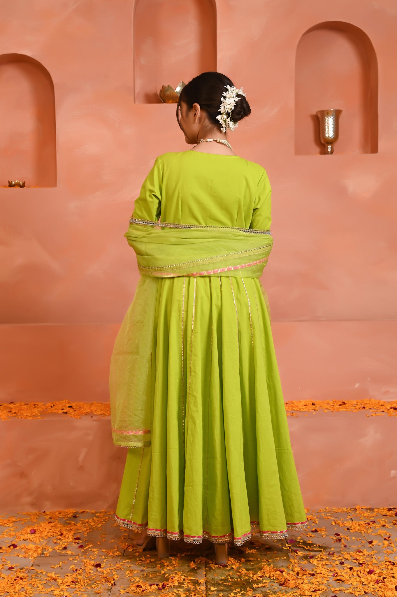 Lavanya cotton anarkali set