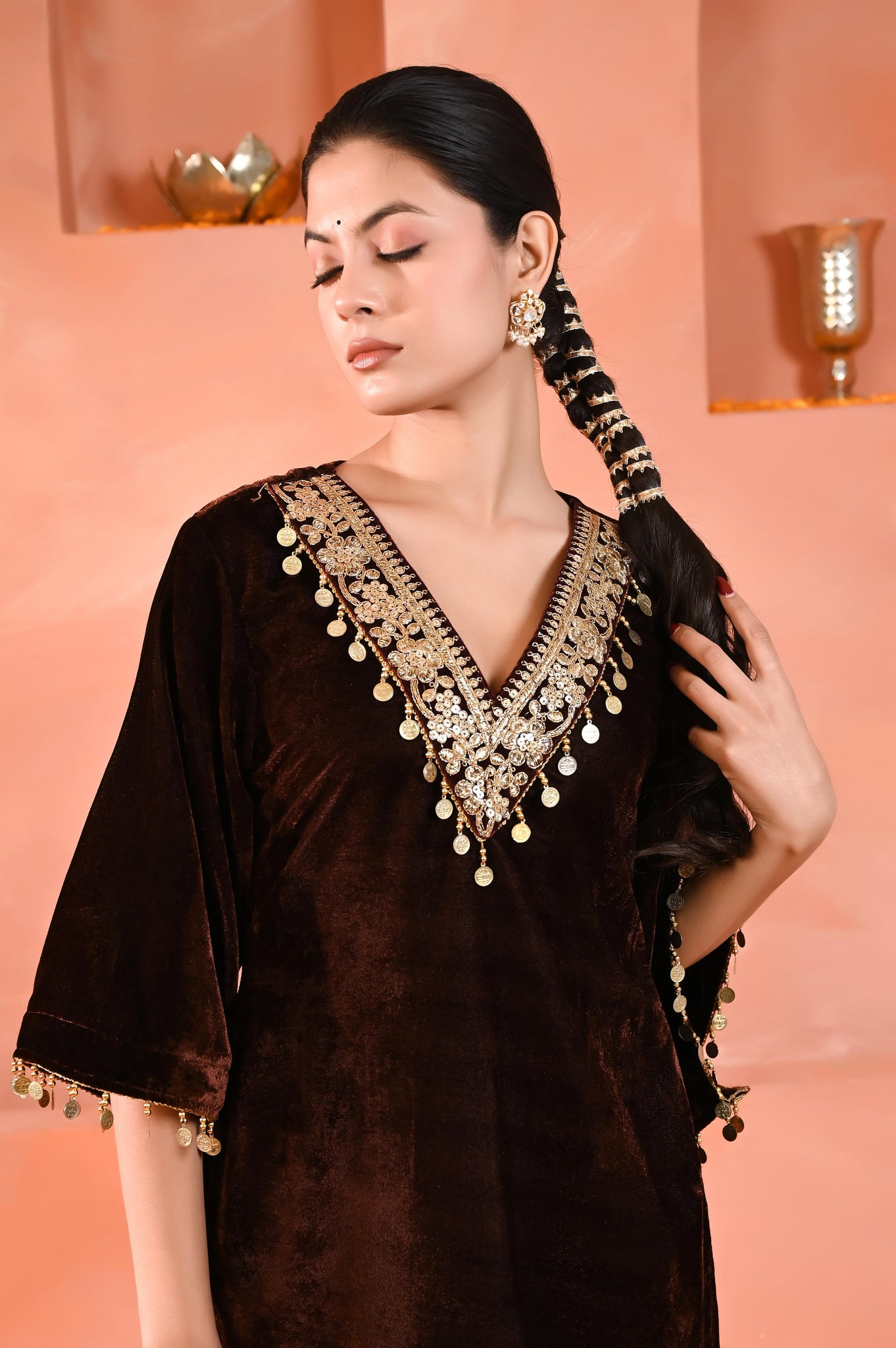 Eesha velvet kurta set