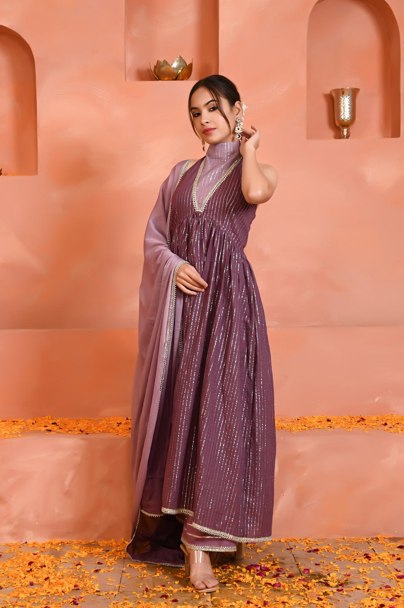 Inika halterneck kurta set