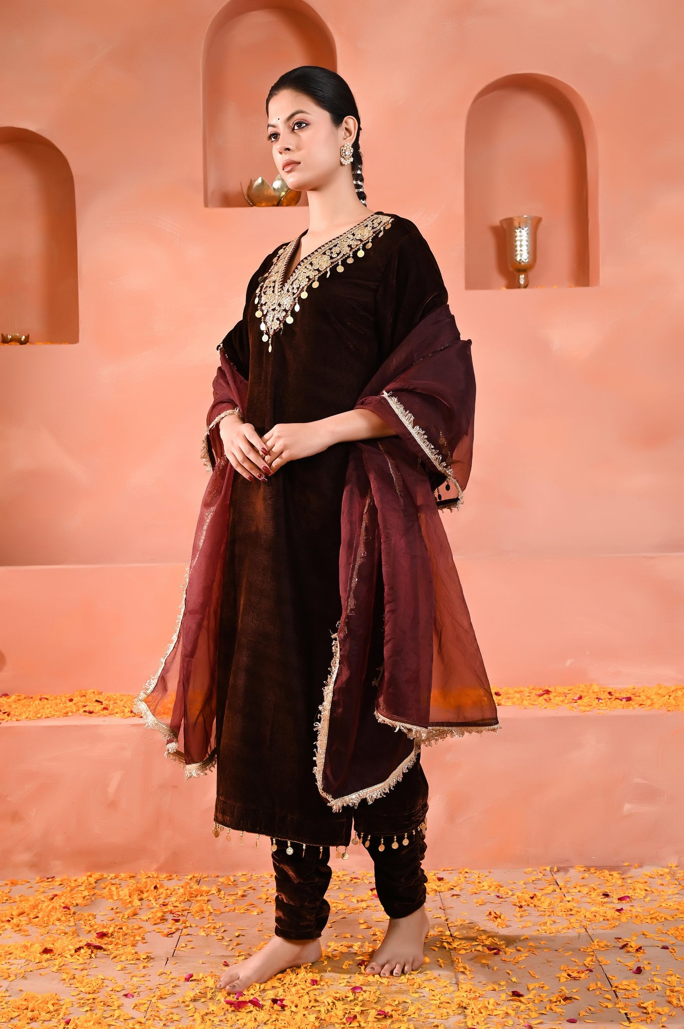 Eesha velvet kurta set