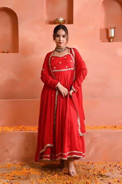 Aadhya chinon anarkali set