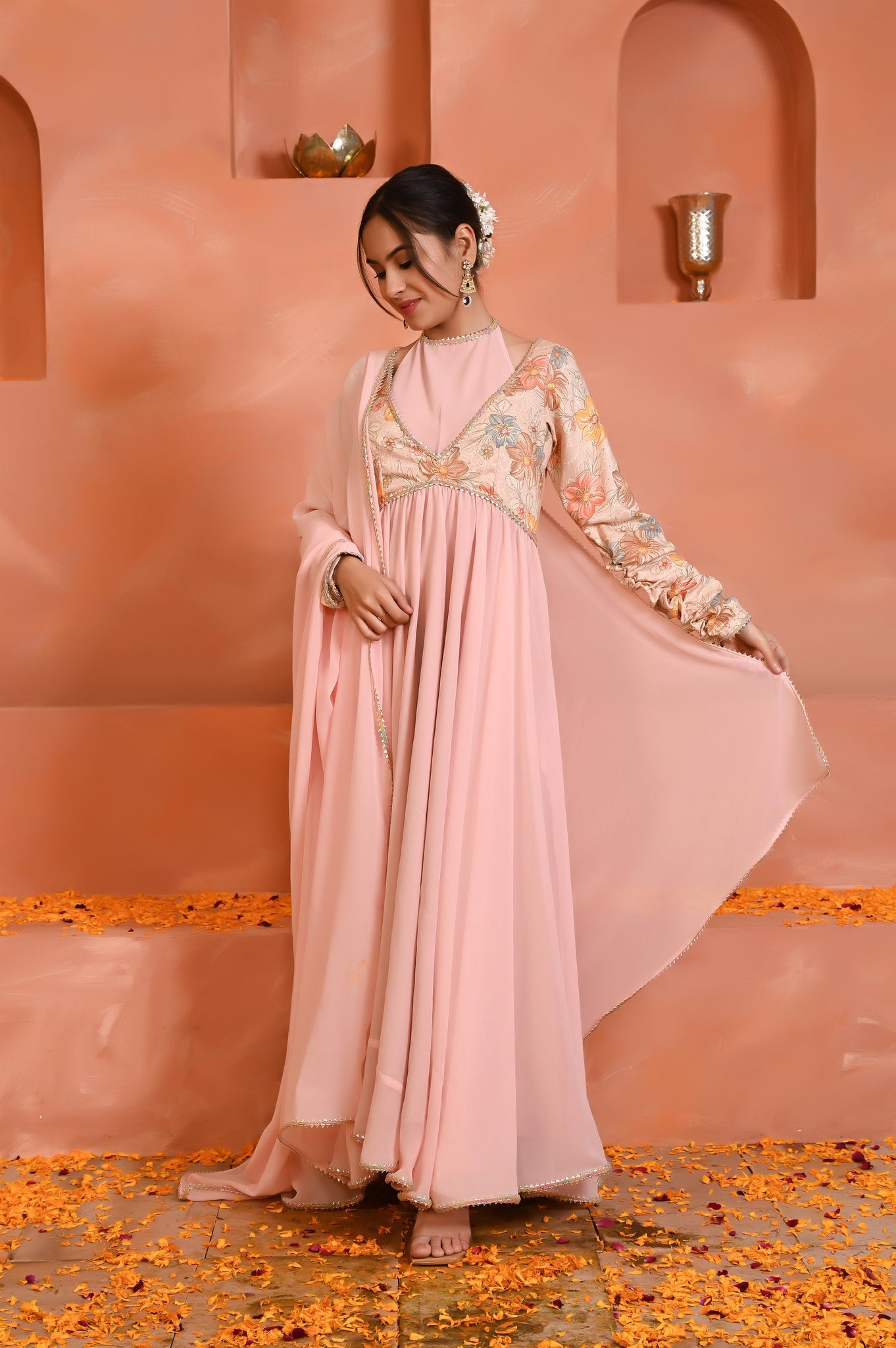 Anika Georgette anarkali set