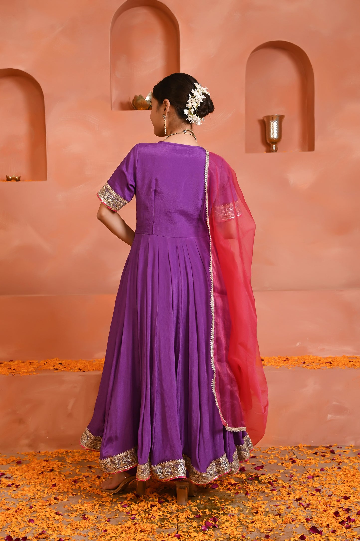 Dhriti chinon anarkali set