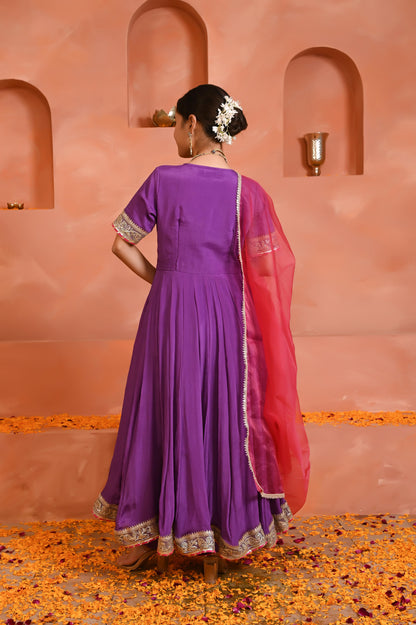 Dhriti chinon anarkali set