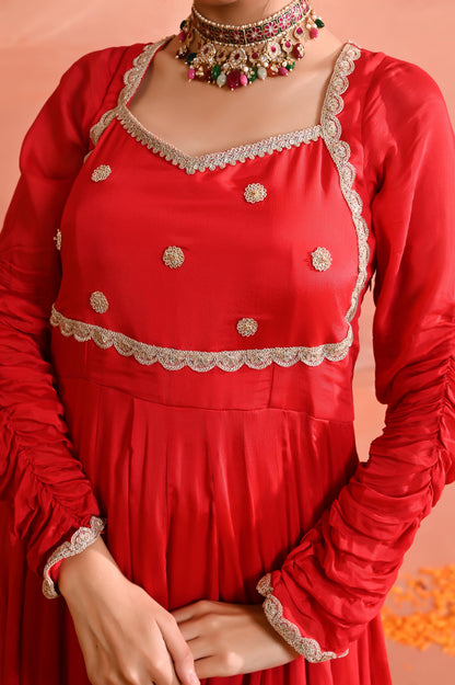 Aadhya chinon anarkali set