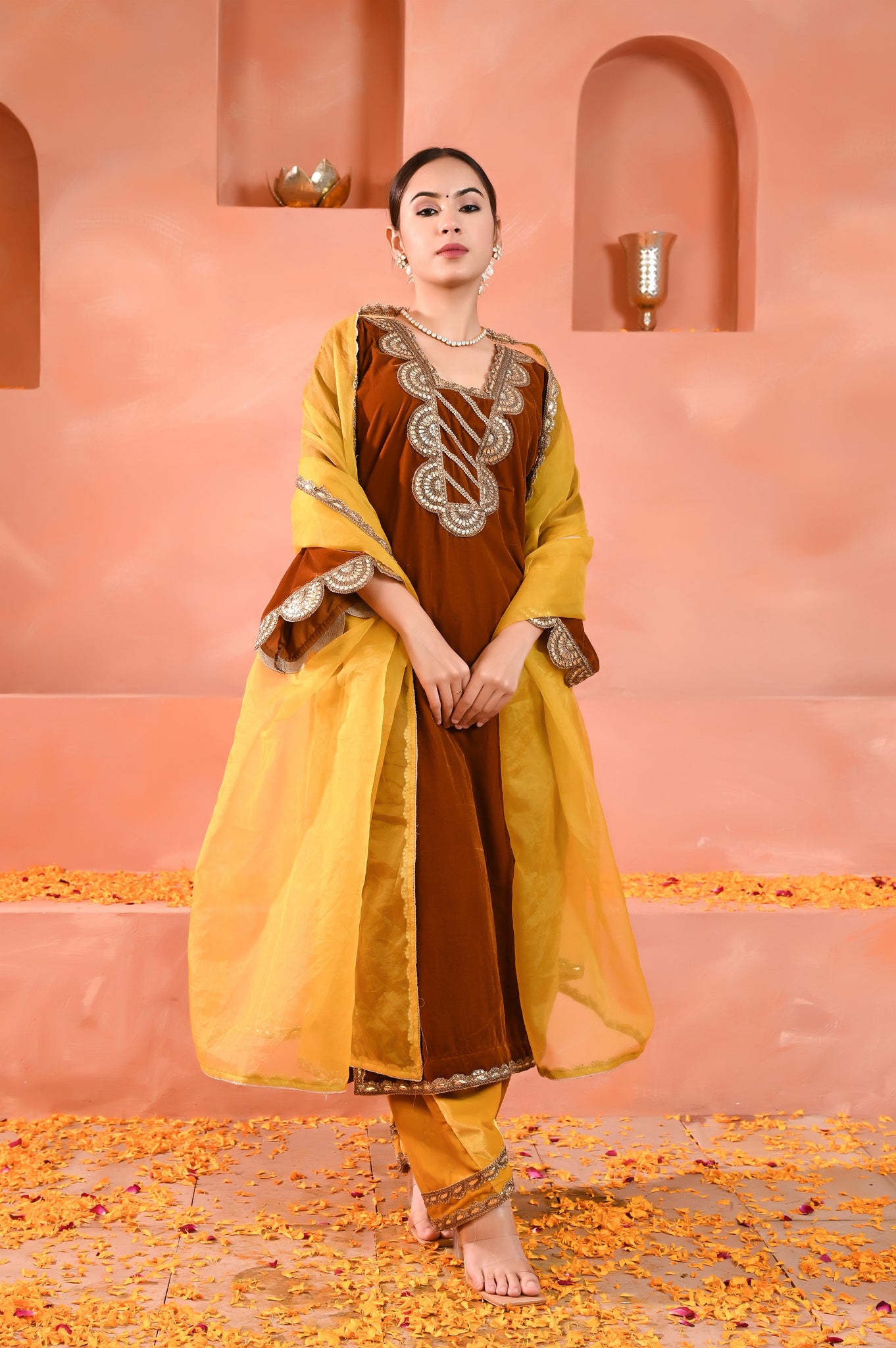 Lekha velvet kurta set