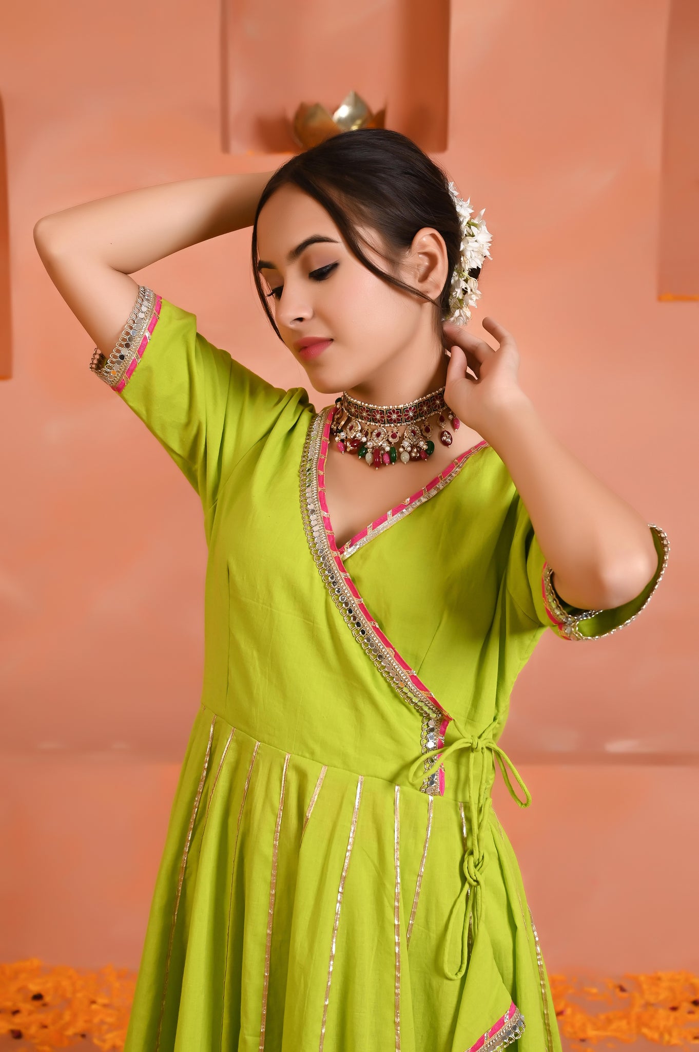 Lavanya cotton anarkali set