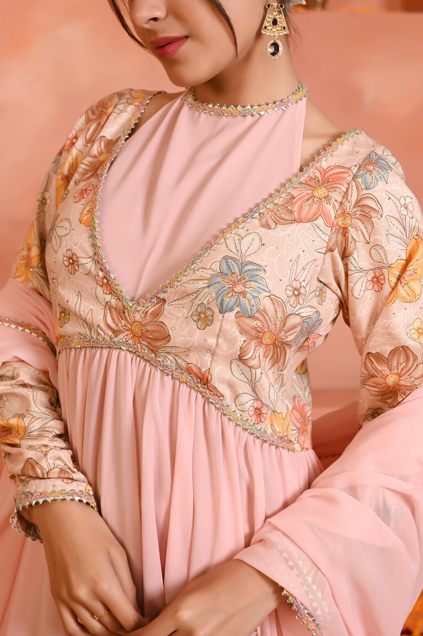 Anika Georgette anarkali set