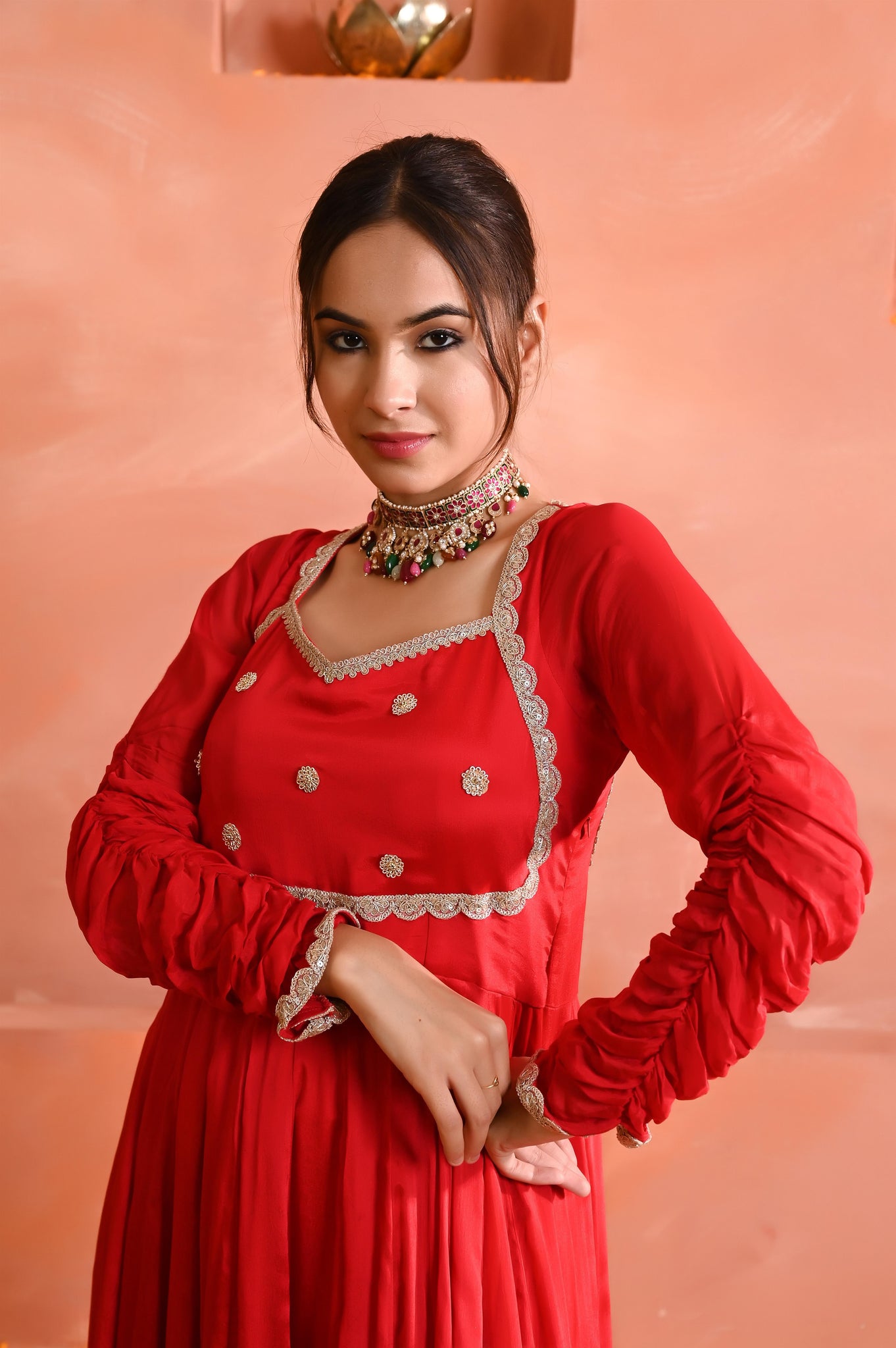 Aadhya chinon anarkali set