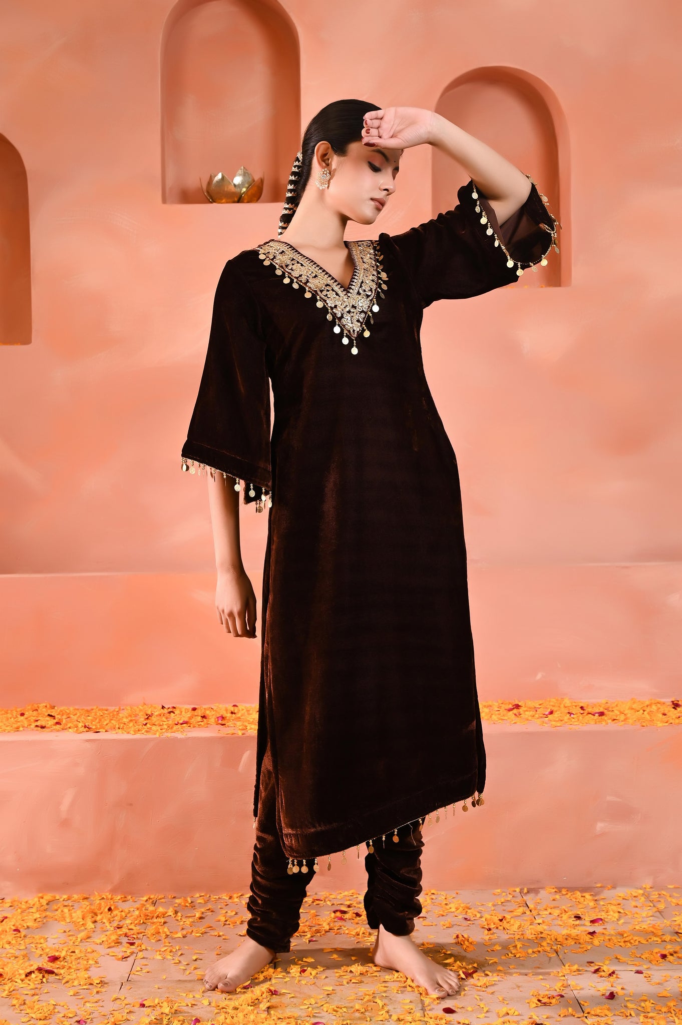 Eesha velvet kurta set