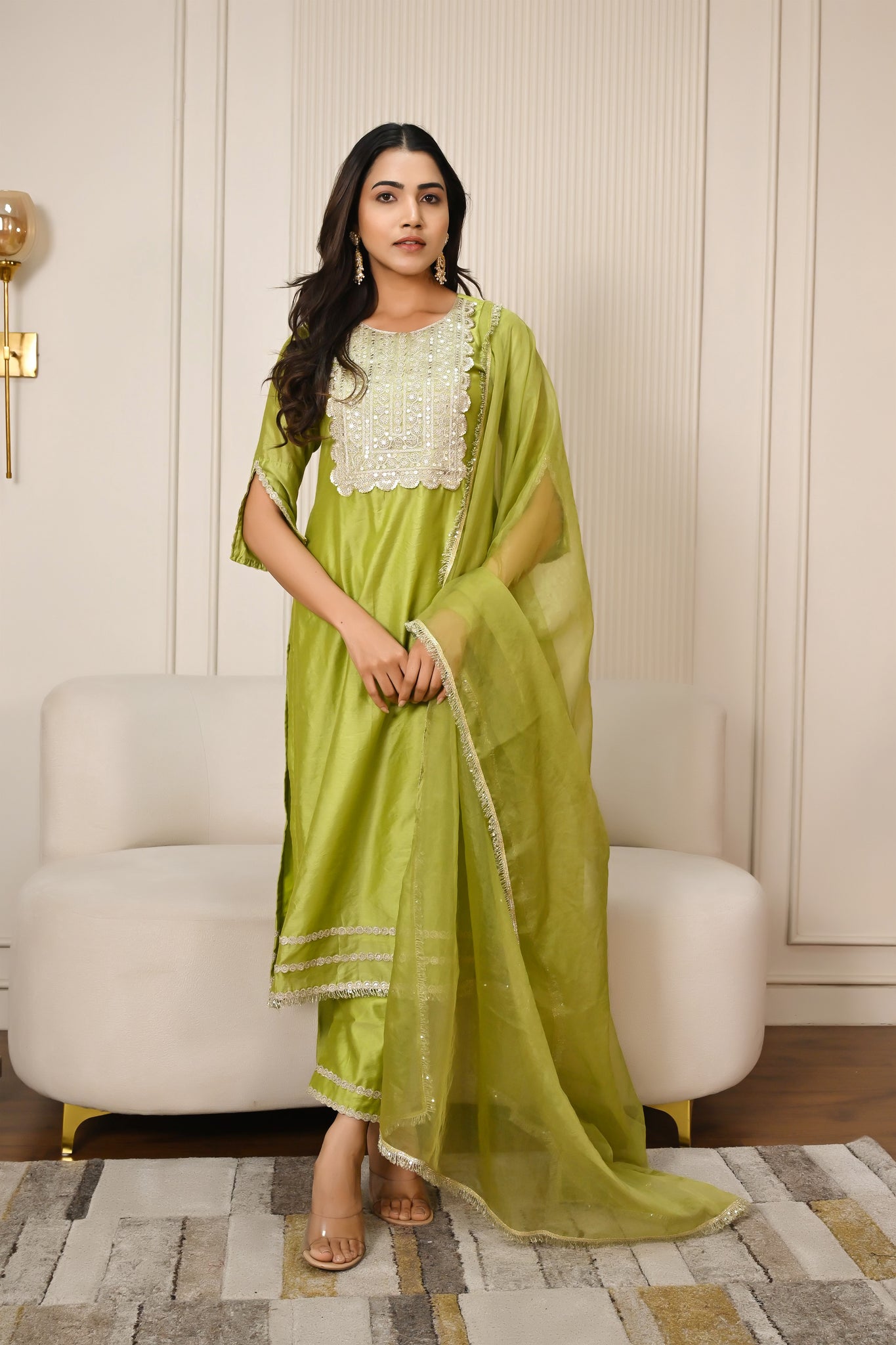 Marvika chanderi suit set
