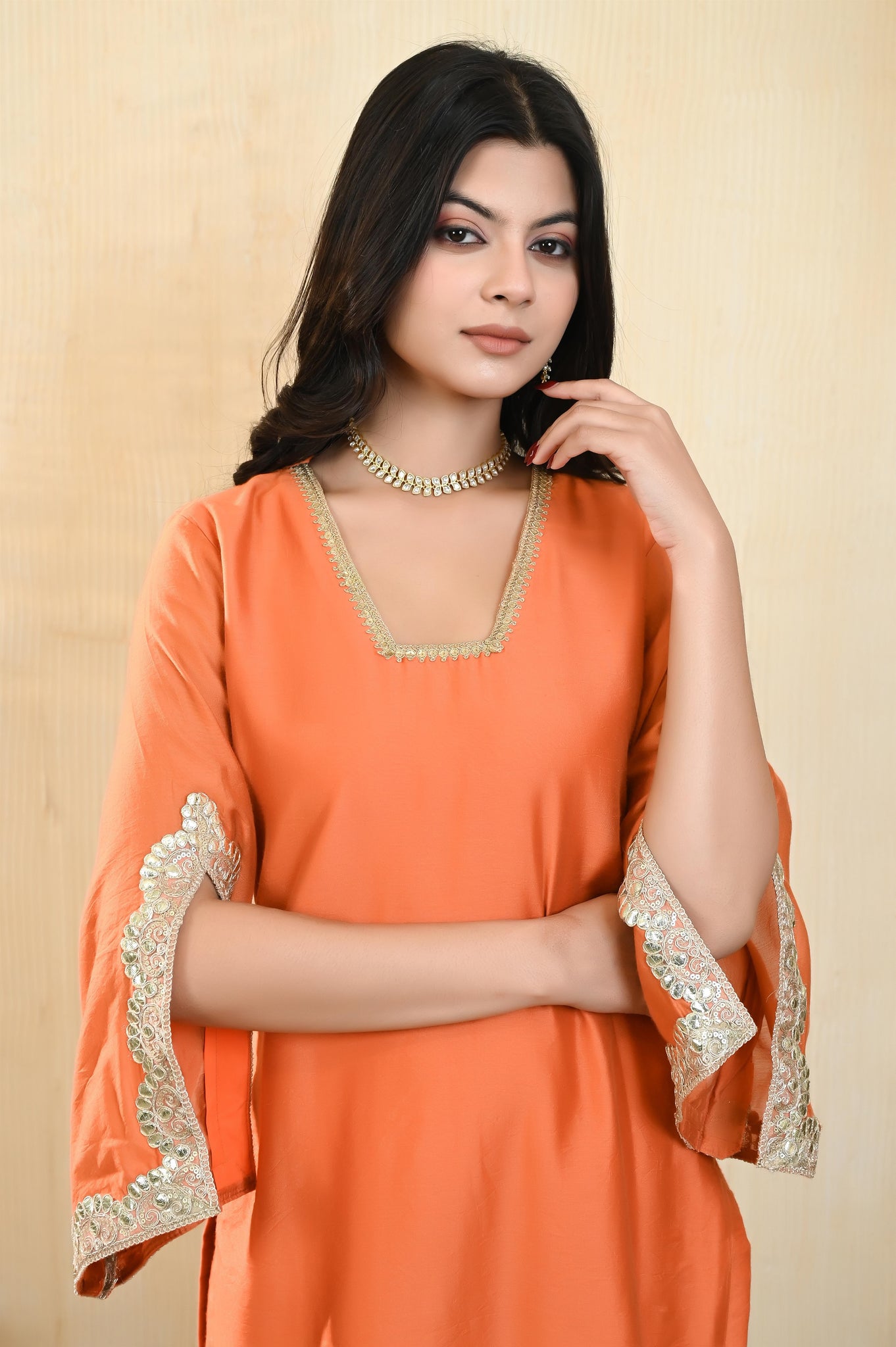 Uditi chanderi kurta set