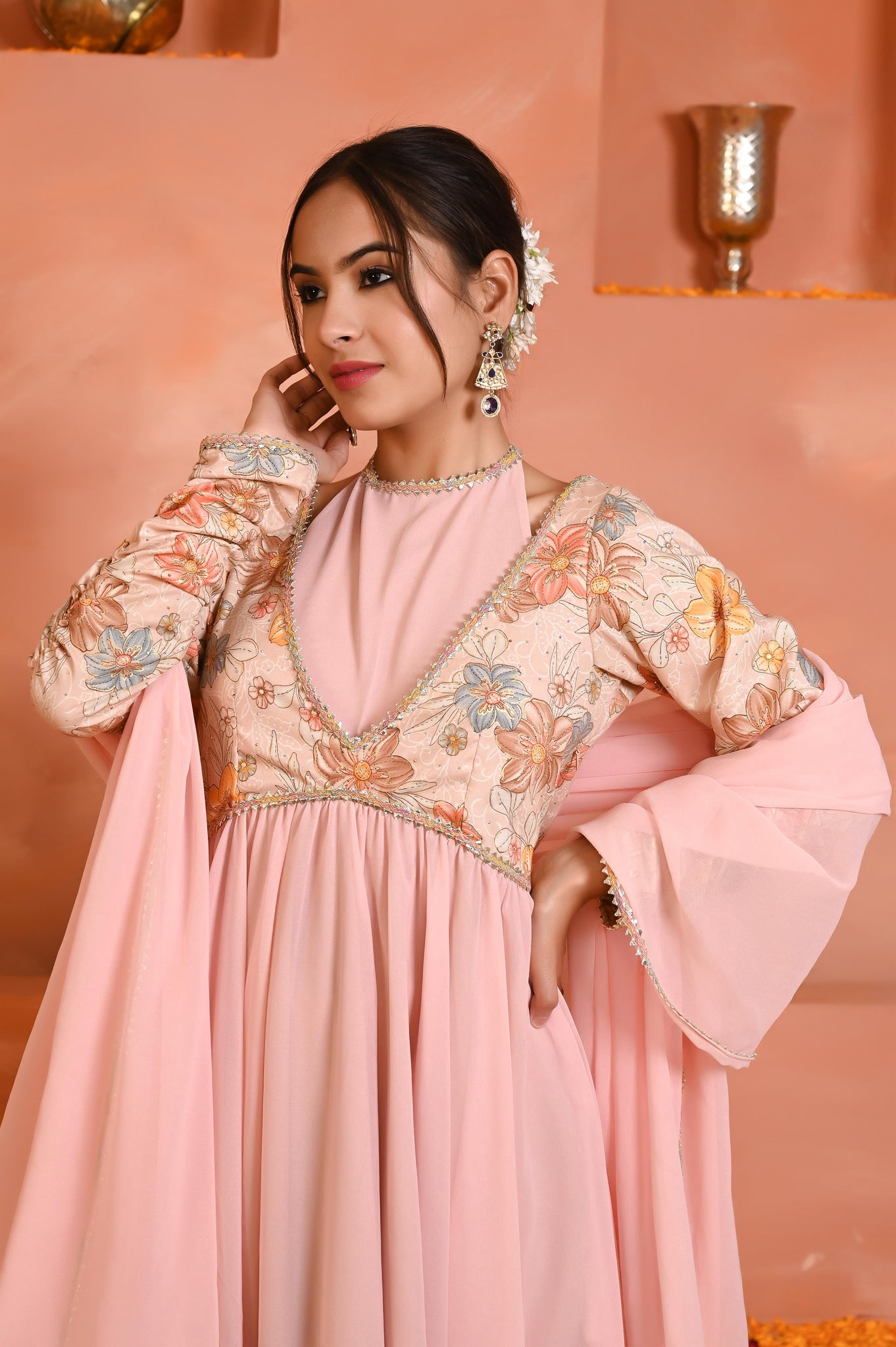 Anika Georgette anarkali set