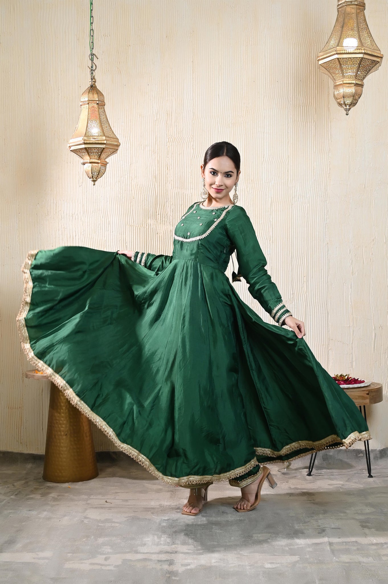 Anvika silk anarkali set