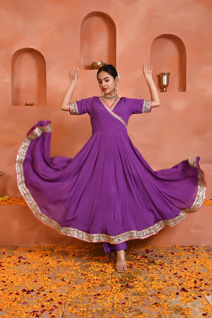 Dhriti chinon anarkali set