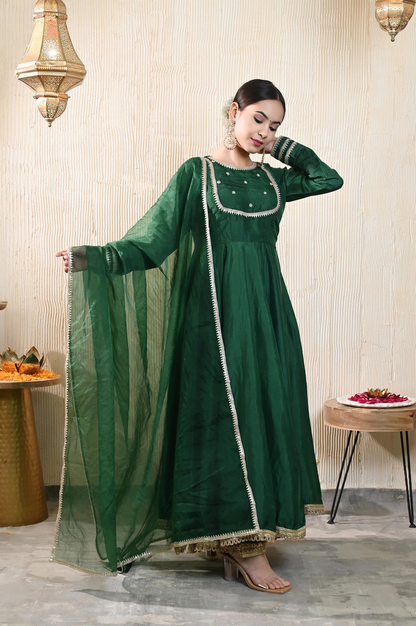 Anvika silk anarkali set
