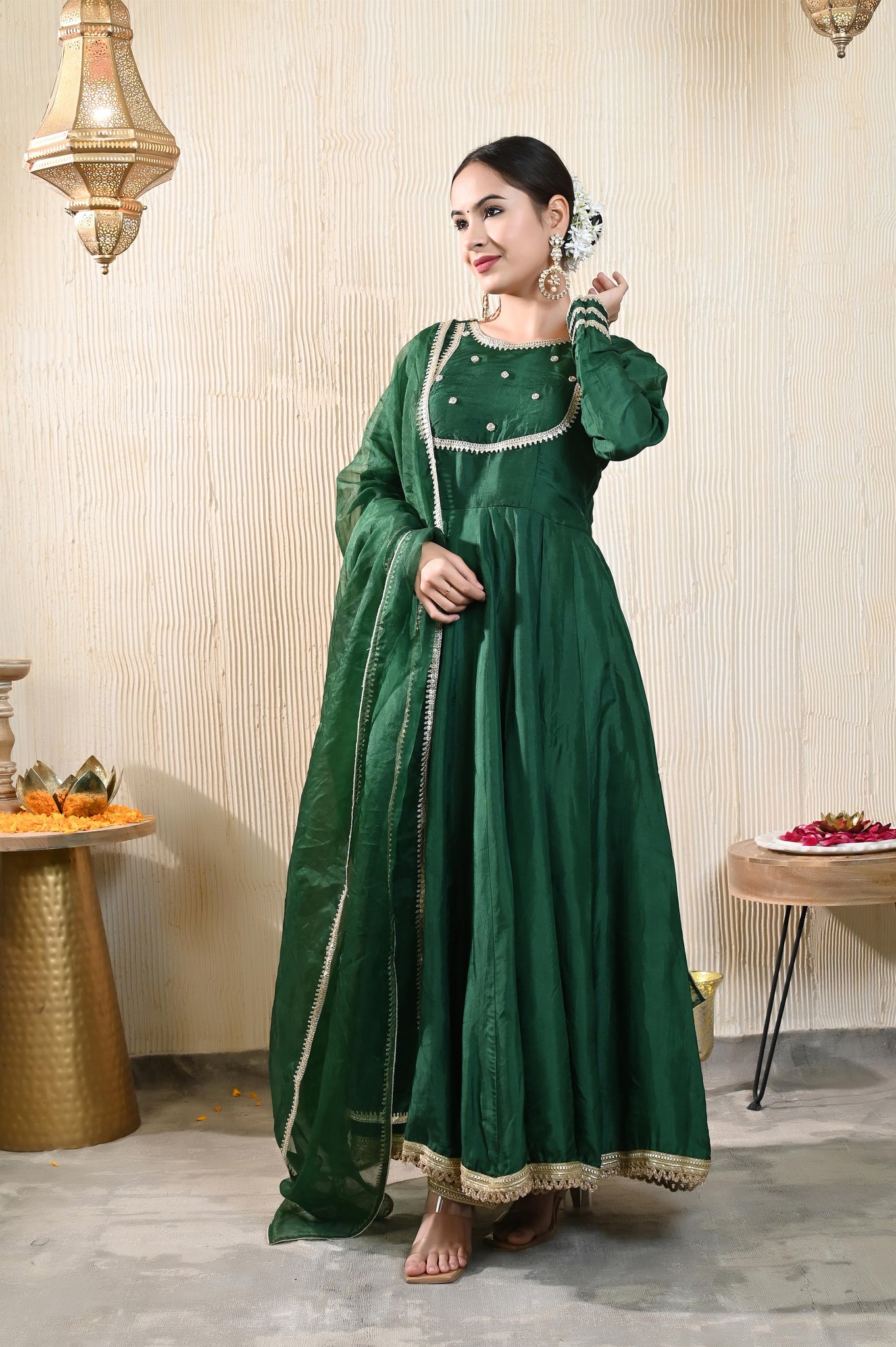 Anvika silk anarkali set