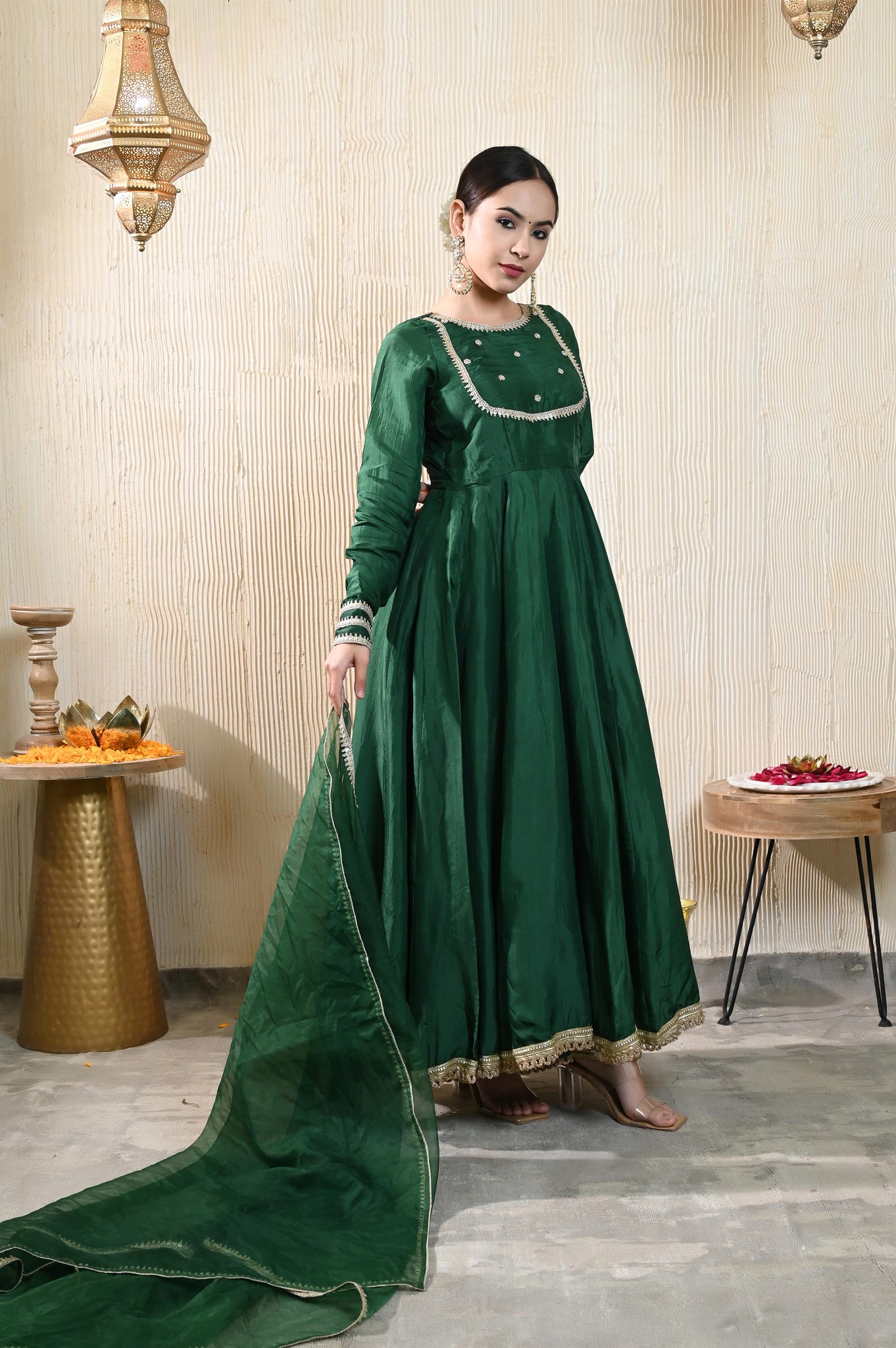 Anvika silk anarkali set