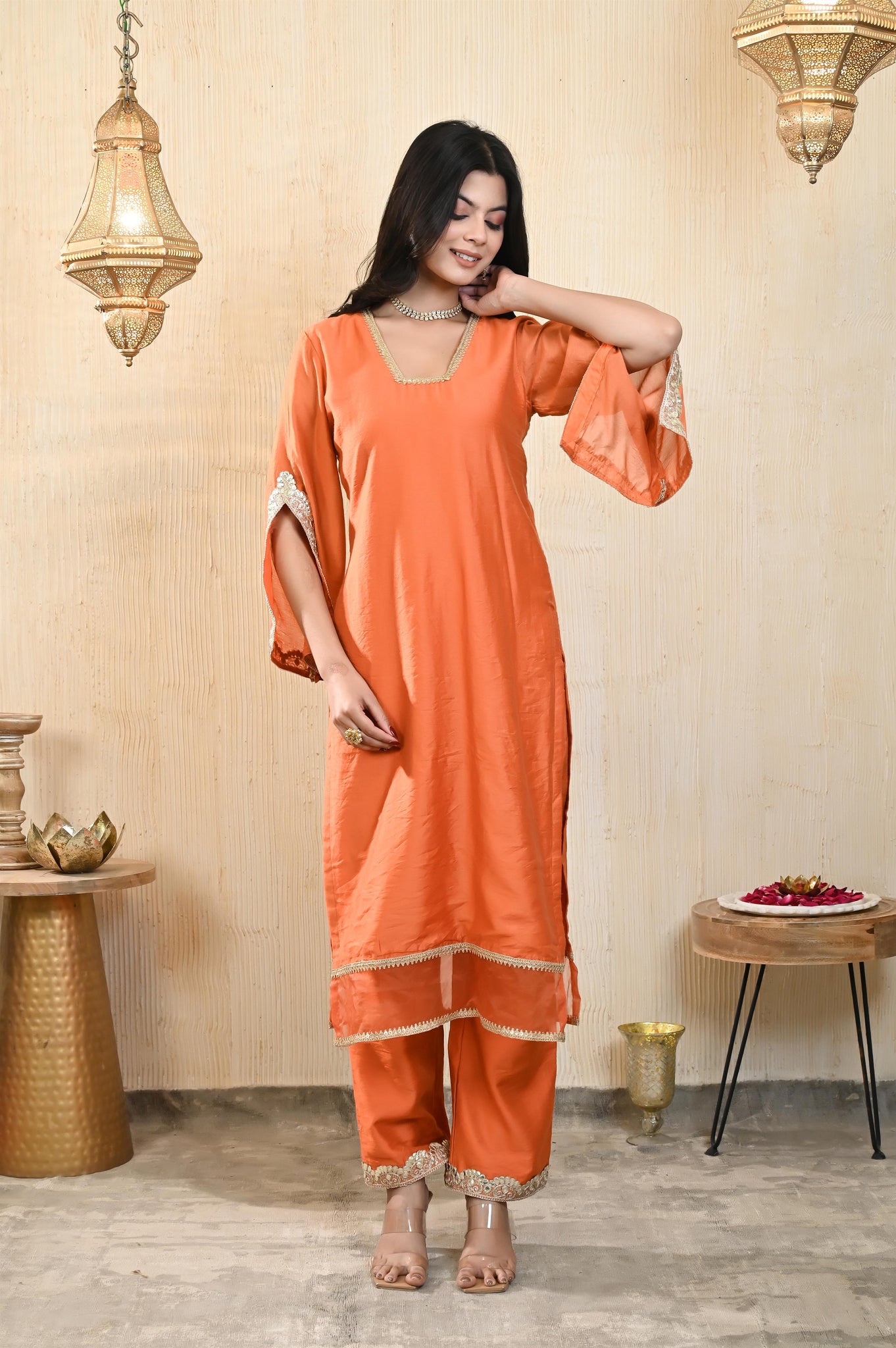 Uditi chanderi kurta set