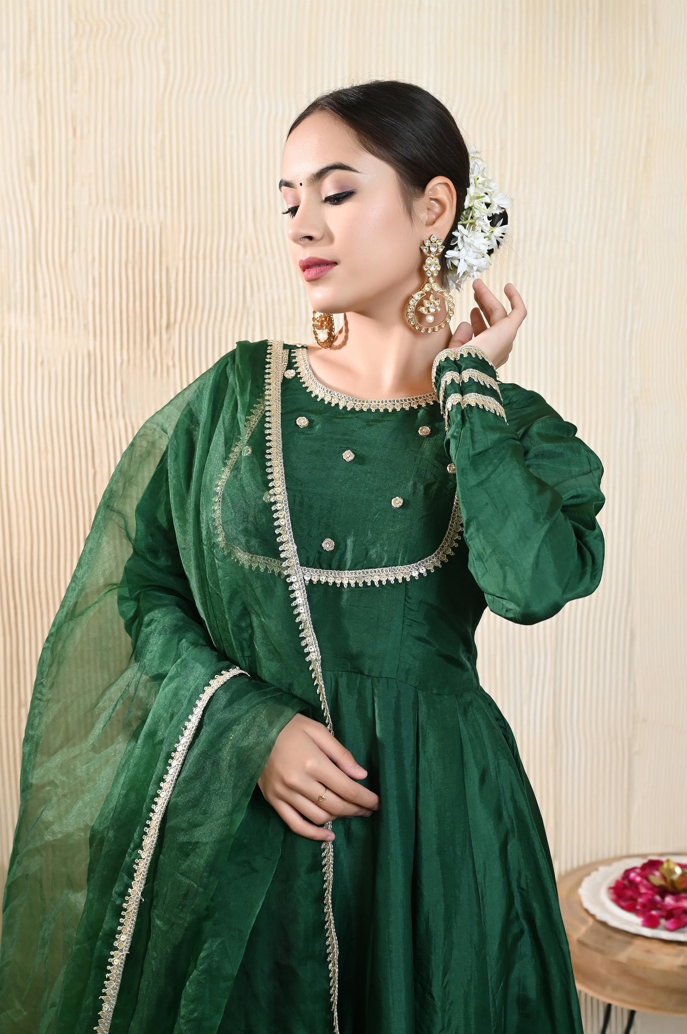 Anvika silk anarkali set