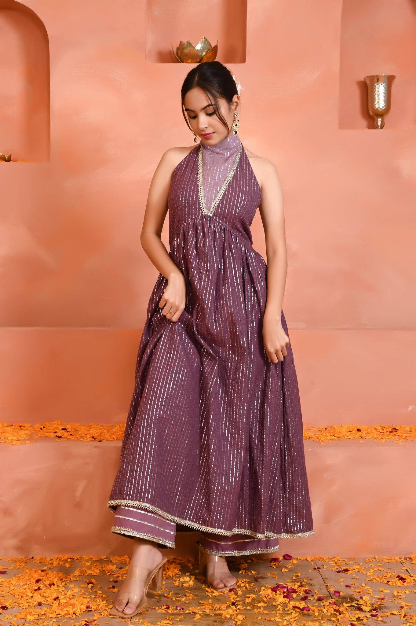 Inika halterneck kurta set