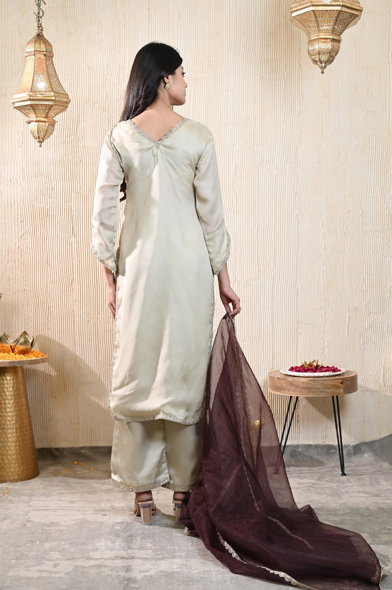 Hita satin kurta set