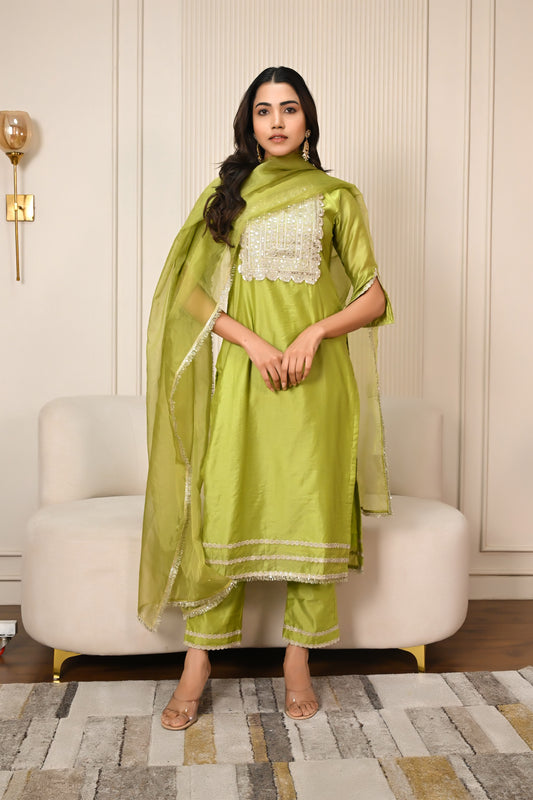 Marvika chanderi suit set