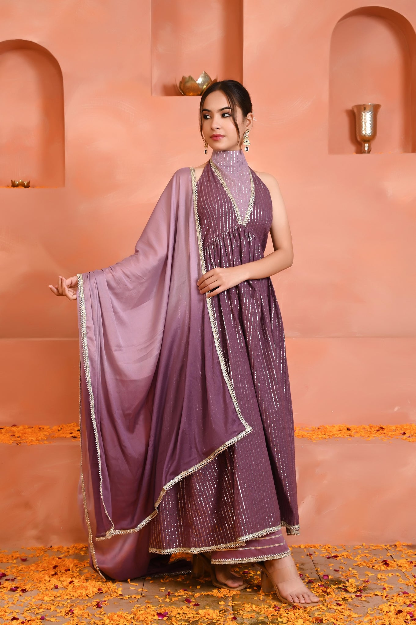 Inika halterneck kurta set