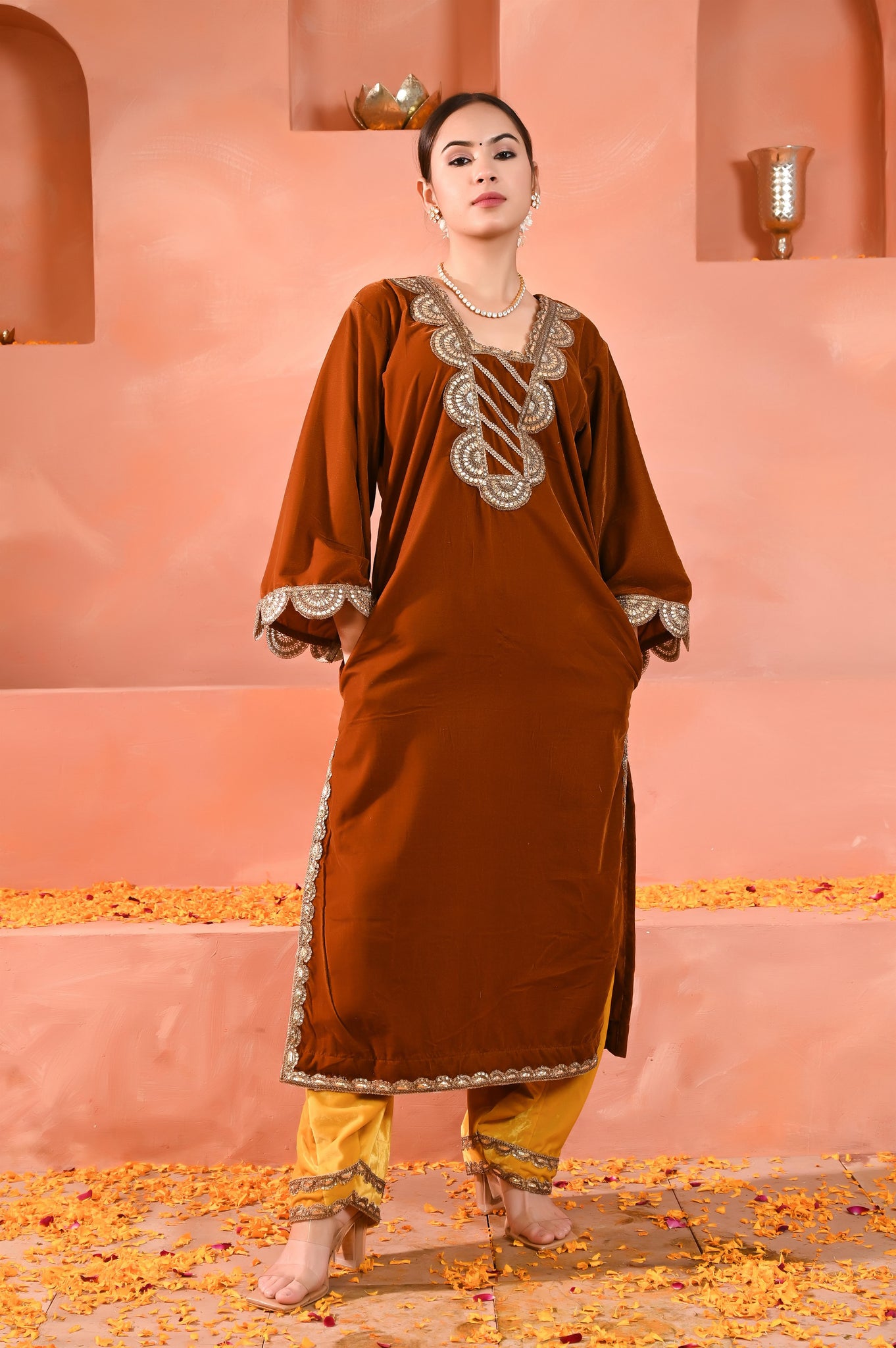 Lekha velvet kurta set