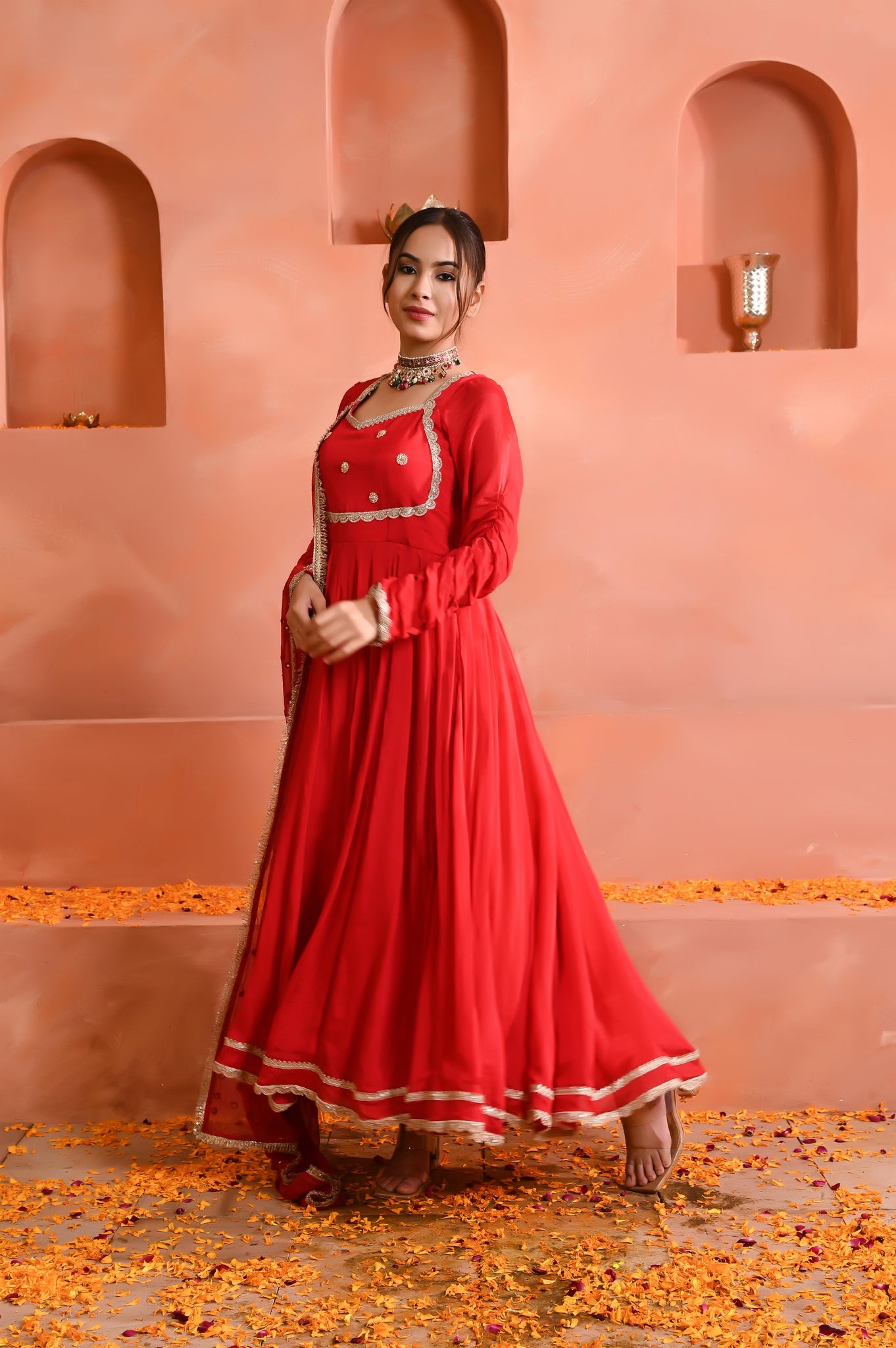 Aadhya chinon anarkali set
